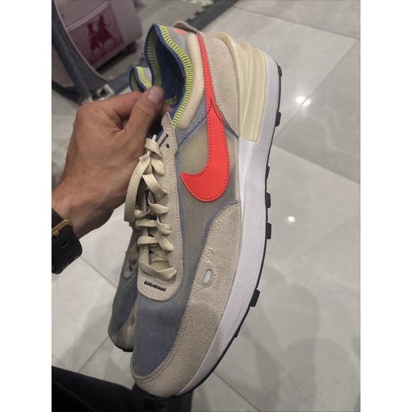 Size 13 - Nike Waffle One Coconut Milk Crimson Royal - Picture 3 of 6